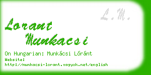 lorant munkacsi business card